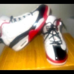 Air J Dub Zero white/black/red